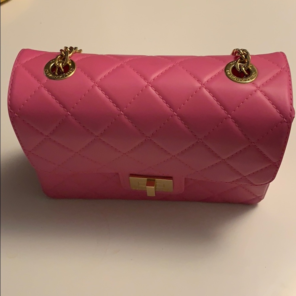 Designinverso Pink Milano Shoulder Bag